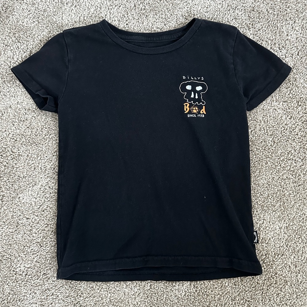 Kids Black Graphic T-Shirt